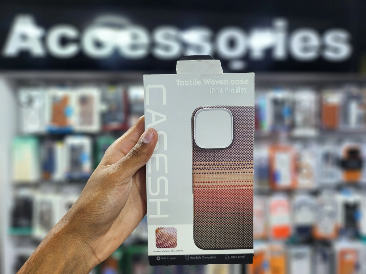 Apple Casesh Tactile Woven Aramid Fiber Case iPhone 14 Pro Max Sunset — Box Packed